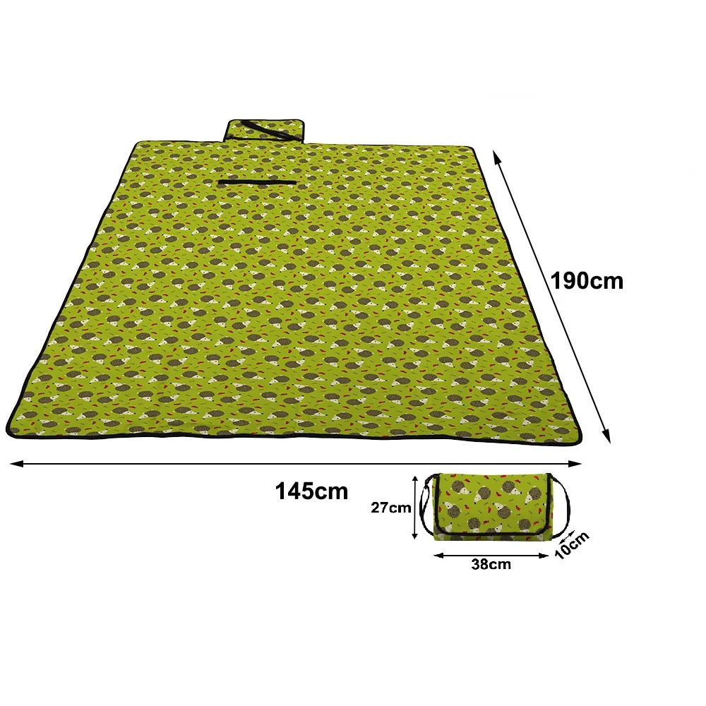 Manufacture Animal Print Design Big Size Picnic Mat Waterproof Light Weight Picnic Blanket Travel Rug for Outdoor