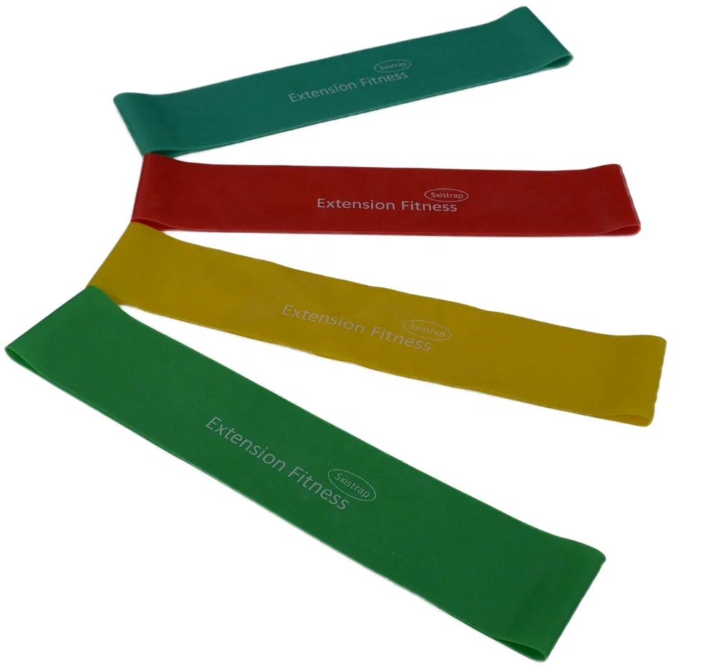 100% natural latex resistance bands set and stretch band