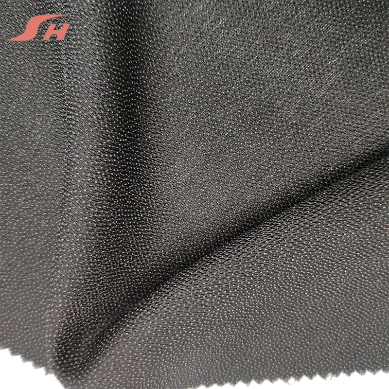 Professional china factory high quality polyester fusible mens suit interlining