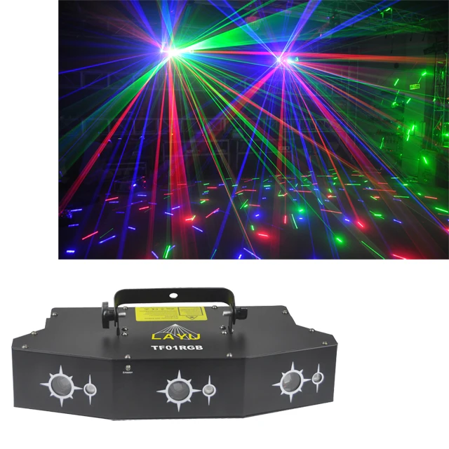 China manufacturer 6 eyes laser disco light rgb dmx stage lighting 760mw outdoor laser light for party