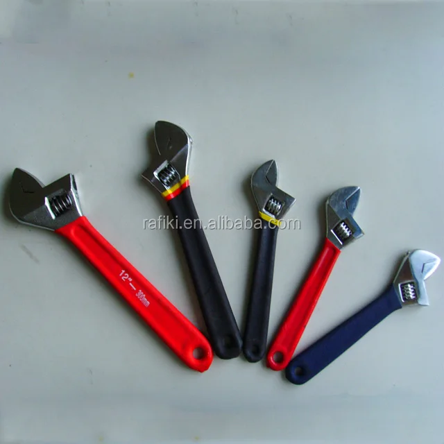 Hand Tools Manufacturer Single Color Dipping Black Treatment Adjustable Wrench