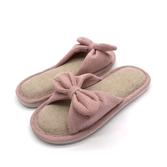 Butterfly Cozy Toe Lady Open Toe Indoor Slipper