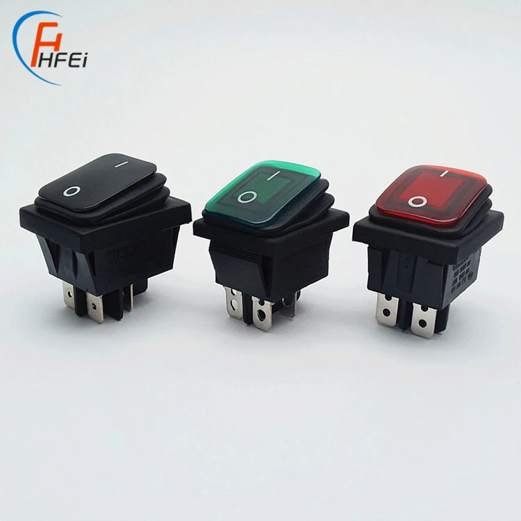 250vac 16a t100 55 kcd r11 timer dpdt 4 pin rocker switch