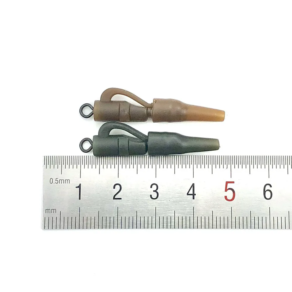 carp fishing accessories safety lead clip with swivel for hair rigs tail rubber end tackle