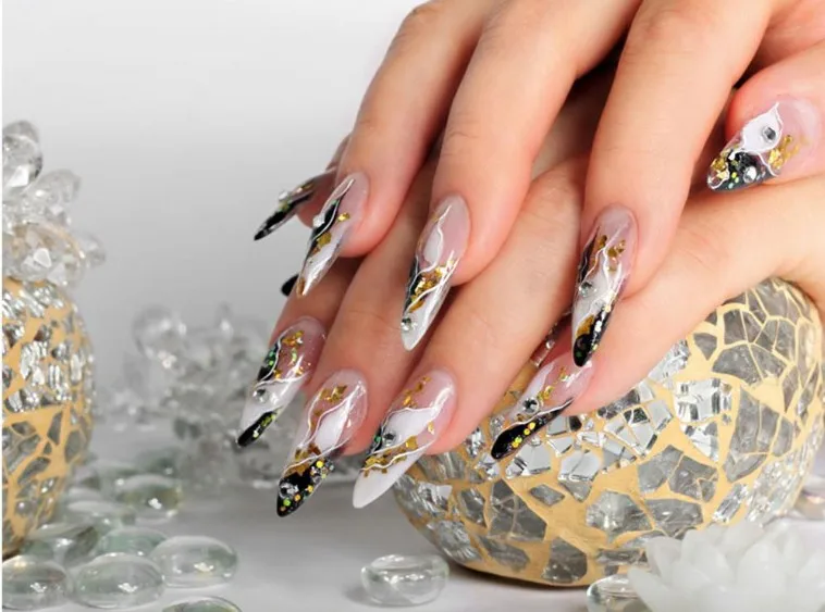 ICE MA no burn no pain poly nail gel crystal shinny poly gel nails builder