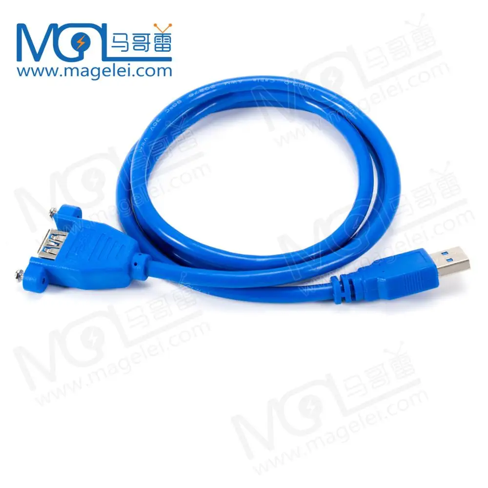 USB3.0 удлинитель с ушками USB3.0 AM-AF с отверстия под винт для фиксации коробки щитка мужчин и женщин