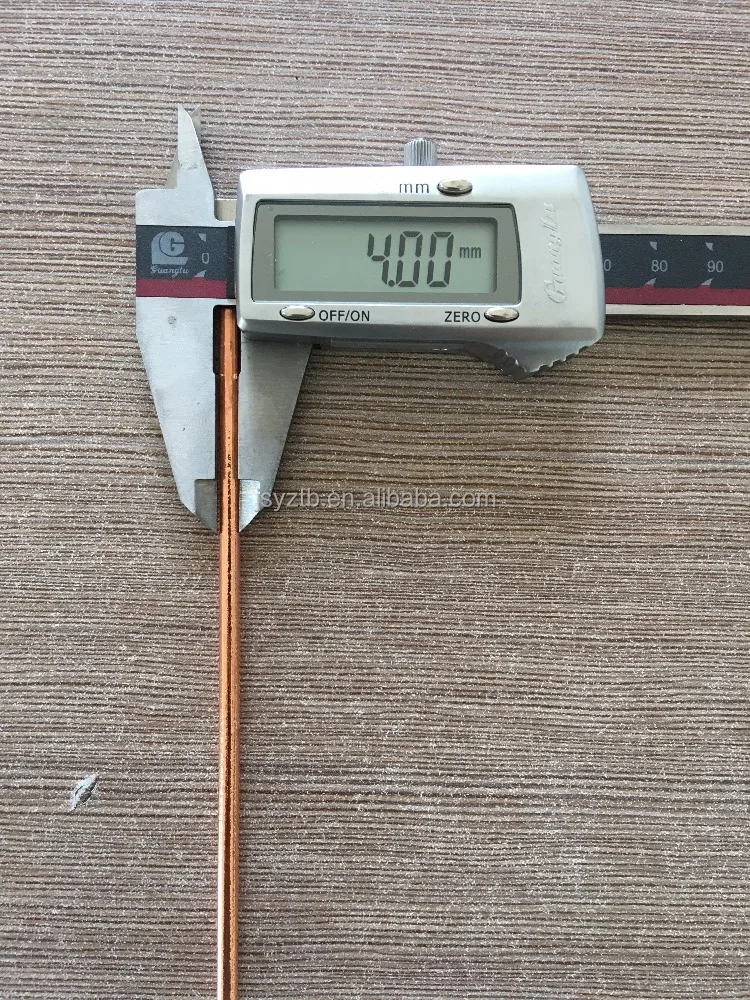 DC copper coated pointed arc air gouging carbon electrode rod 4*305mm