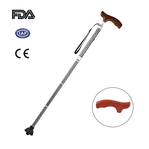 горячая продажа алюминиевых регулируемые складные слепых деревянная трость