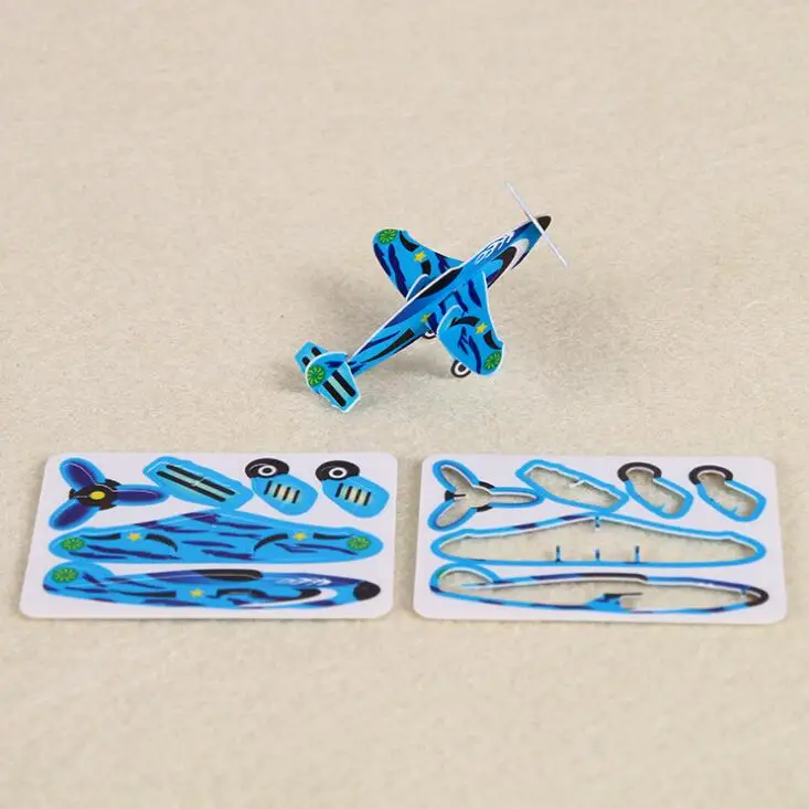 Custom aircraft mould plastic puzzle 3D paper puzzle card