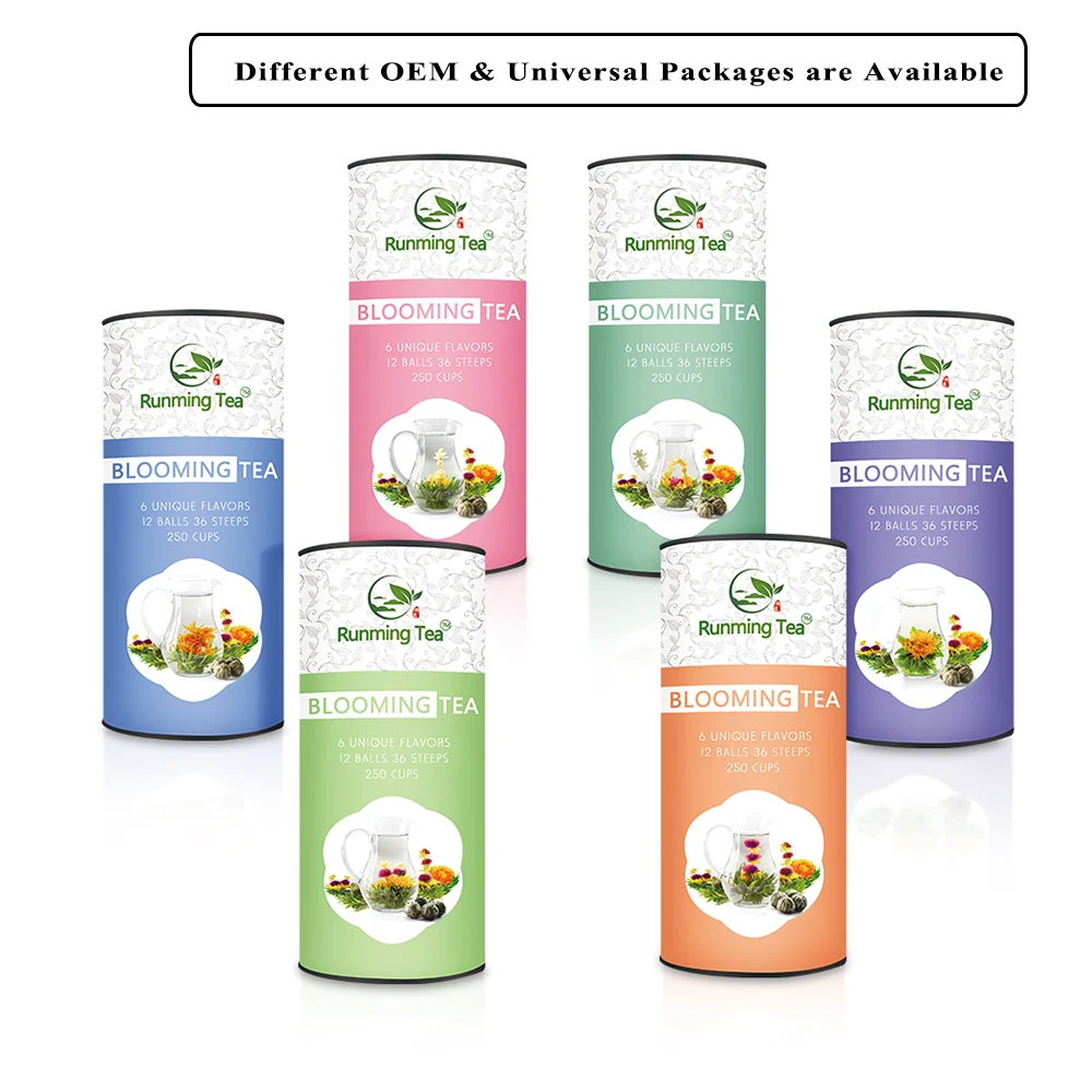 Shuang Long Xi Zhu Double Dragon Pearl Blooming Green Tea Flower