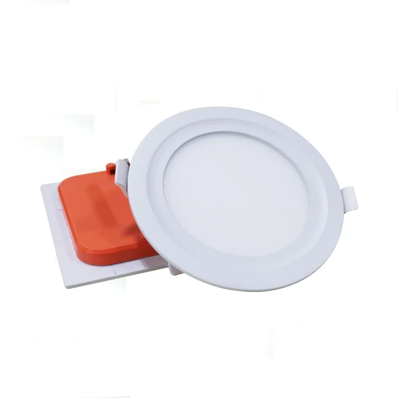 New design 9w bis skd recessed slim square round led ceiling panel light price