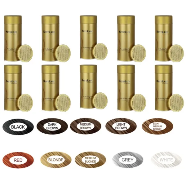 crown efficient best selling product hair styling artificial Keralux keratin building hair fibers