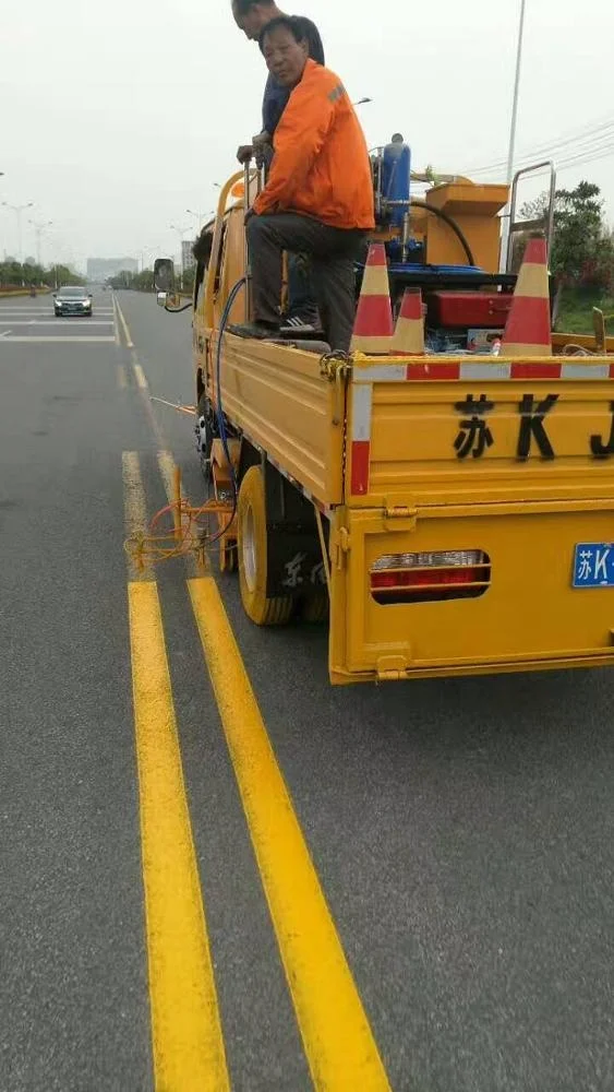 
LXD 18L-2 truck mounted double cylinder double pump cold paint road marking machine 