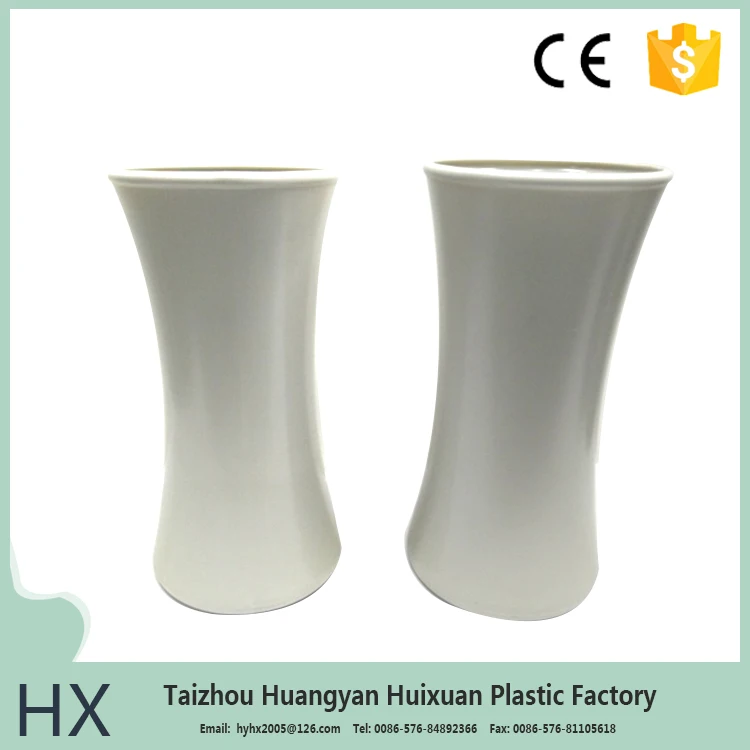 Garden decor cheap stackable flowerpot black garden plant flower planter pot decorative plastic flowerpot