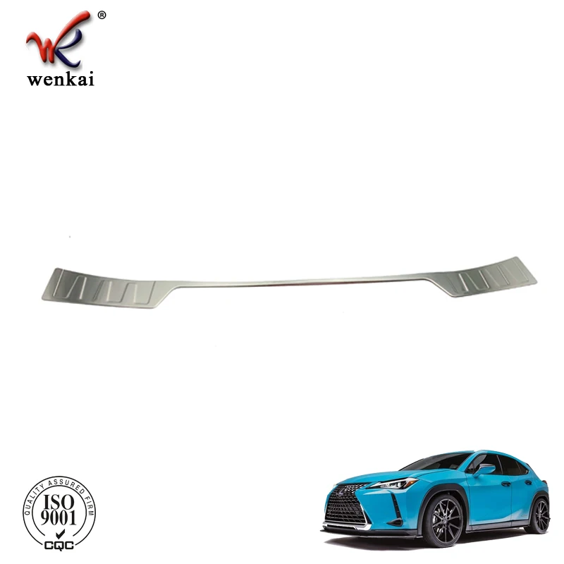 For Lexus UX200 UX250h UX260h Stainless Steel Rear Bumper Outside Foot Sill Plate Guard Protector Cover Trim Car Accessories