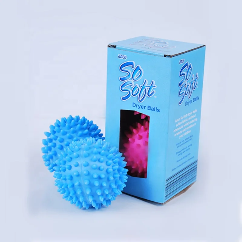 
Colourful 2pcs in one box dryer ball laundry ball 