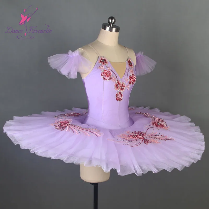 Lilac professional ballet tutu adult stage performance or competition pleated tutus ballerina dance costume BLL081-2