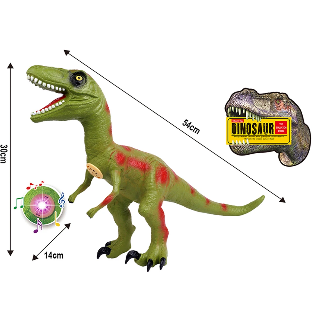 Dinosaur Pink Toy For Kids Rubber Moving Dinosaur Toy With ASTM