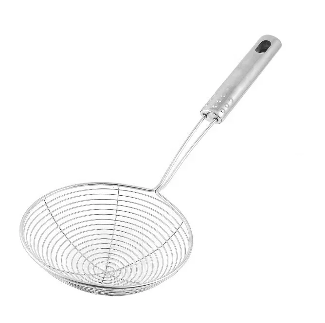 Multi-Function Stainless Steel Wire Mesh Kitchen Utensil Metal Skimmer Spider Strainer