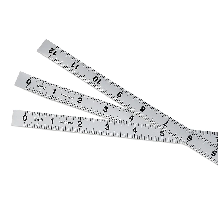Wintape 12inch (20mm) Wide Table Sticky Measuring Tape Ruler Self-adhesive Tape Measure Inch OEM Acceptable Synthetical Material
