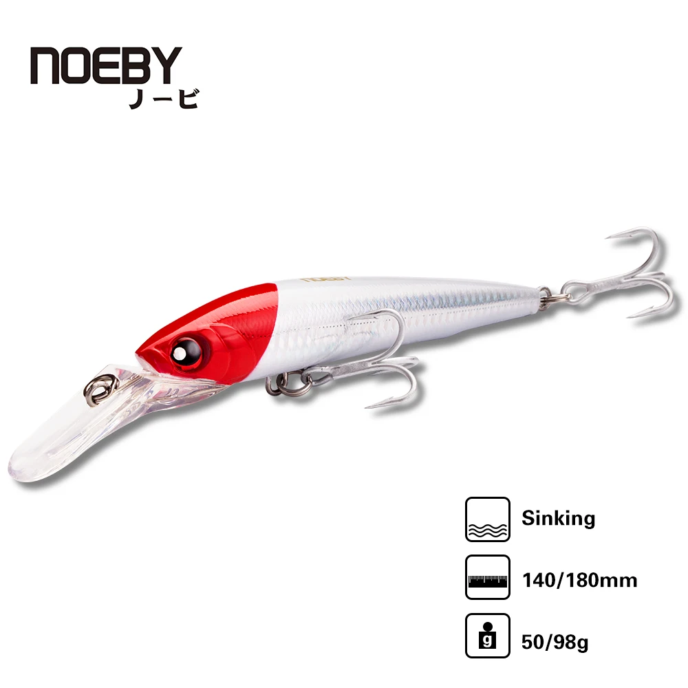 Noeby NBL 9093 14cm/50g Big Diving Bait Minnow Hard Plastic Fishing Lure