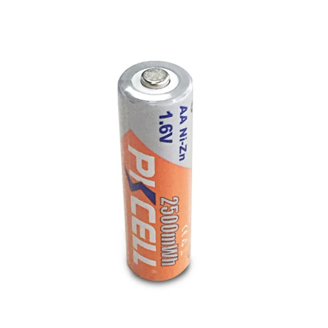 high capacity 1.6v aa 2500mAh ni-zn rechargeable battery for electric toys