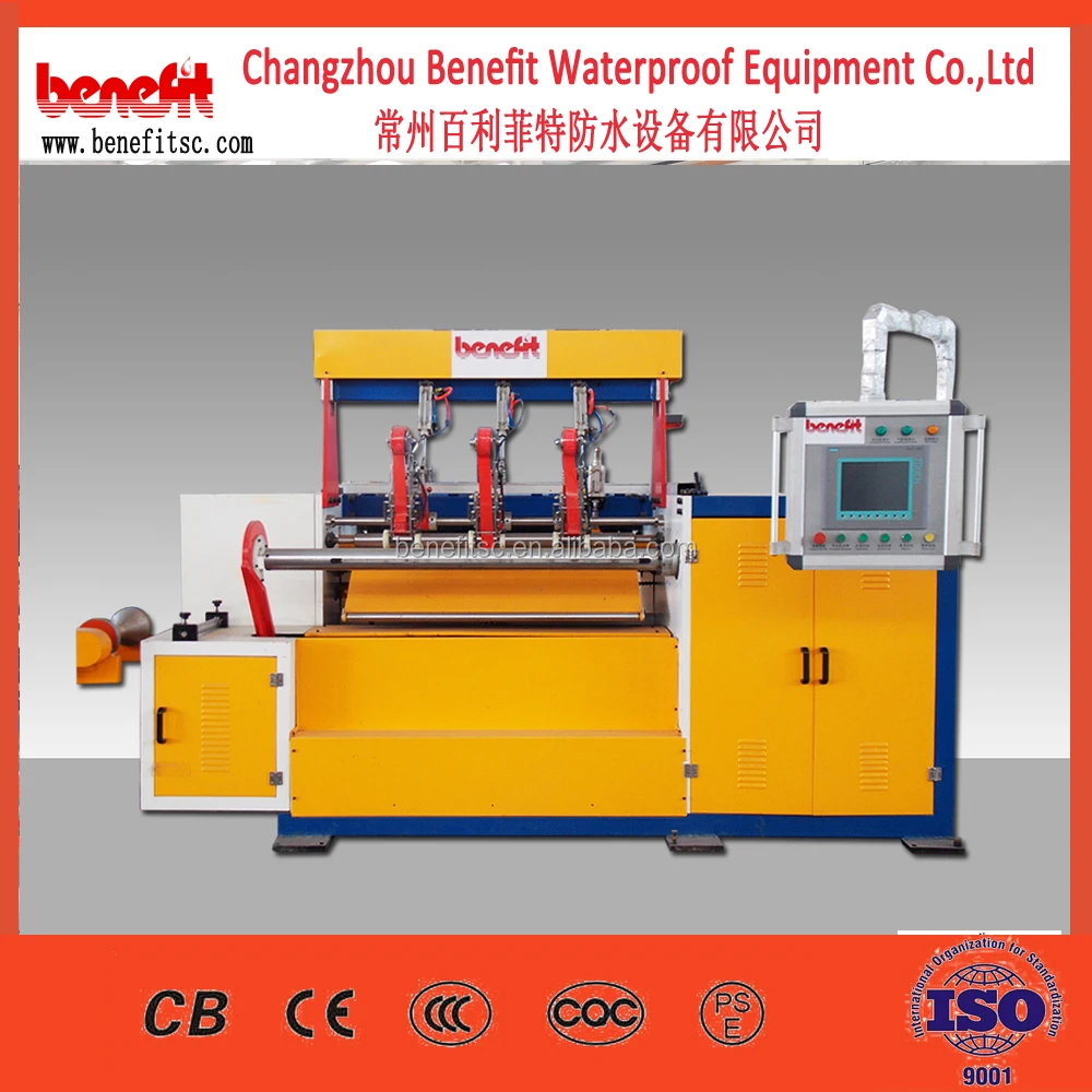 Full set adhesive asphalt waterproofing membrane production line