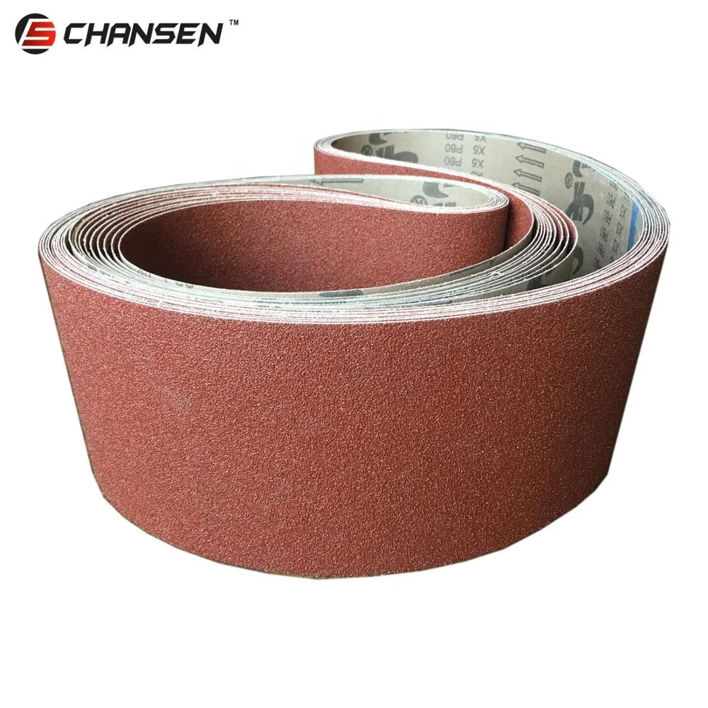 Товар #699 6 дюймов ширина 99 дюймов Длина ленточная шлифовальная лента из оксида алюминия для древесного ленточного шлифовального станка