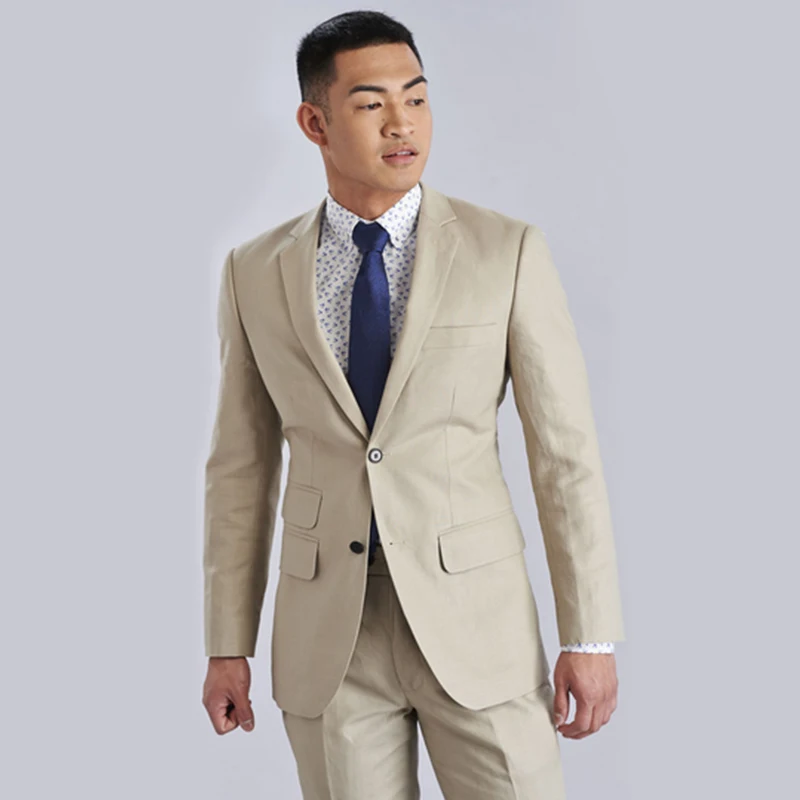 OEM Custom Logo Italy Style Business Men Office Suit Wholesale Breathable Men Suit Coat With Khaki Pants