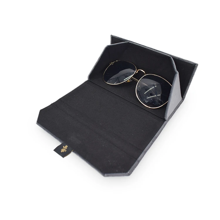 New Triangle Folding Sunglasses Glasses Case