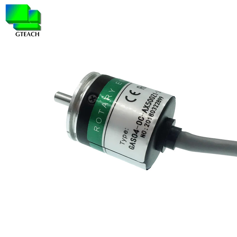 diameter 30mm solid shaft 4mm mini rotary position encoder 500 ppr HTR-OS-500-2-c-sc2
