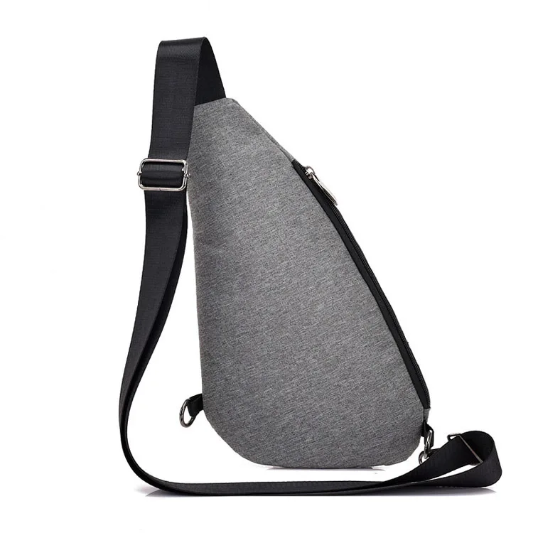 New small casual male chest pack daily adjusted strap crossbody man business sling messenger triangle shoulder bag