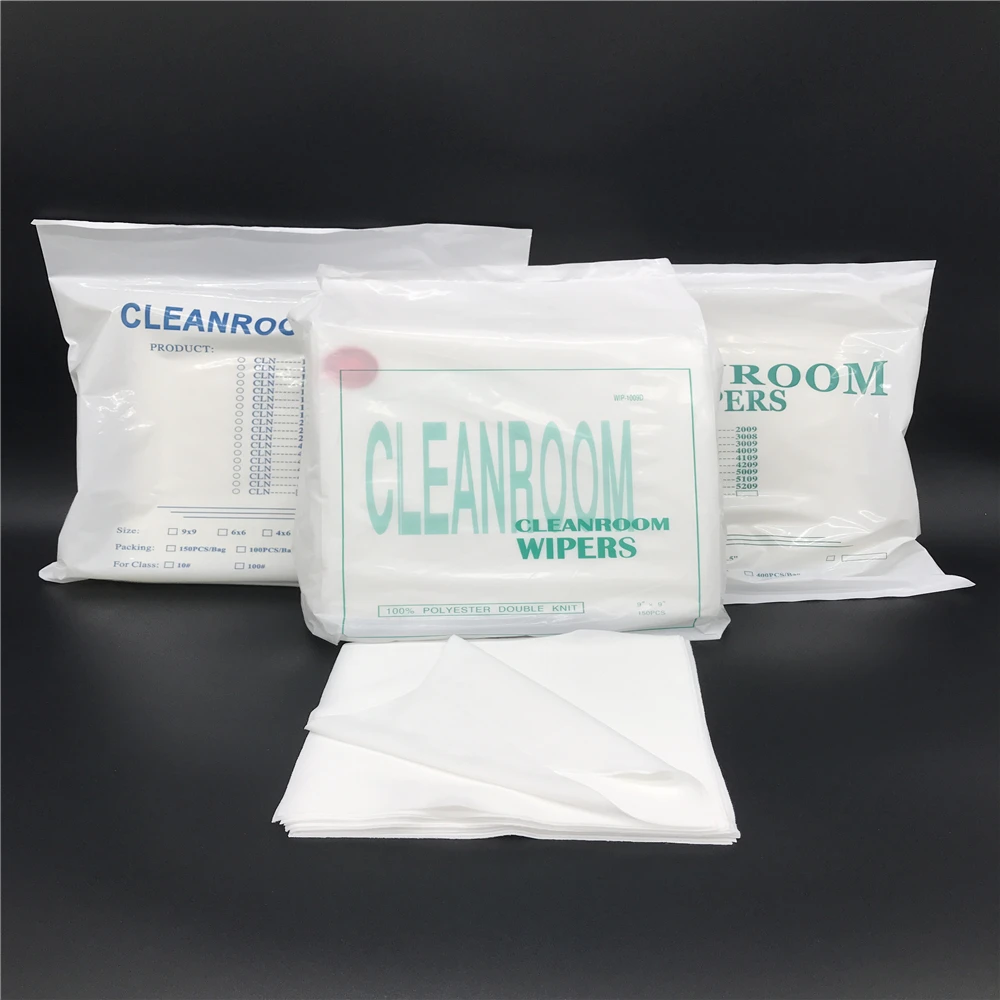 Polyester cloth cleanroom wiper