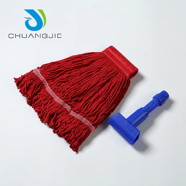Practical detachable red household wet mop head refill