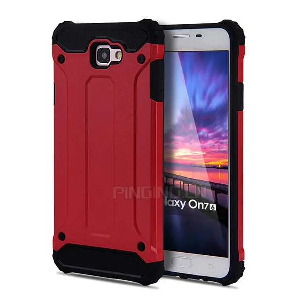 combo hybrid pc tpu armor case for Samsung j2 j3 j5 j6 J7 j8 pro Prime , 2 in 1 hard phone cover for Samsung J7 Prime