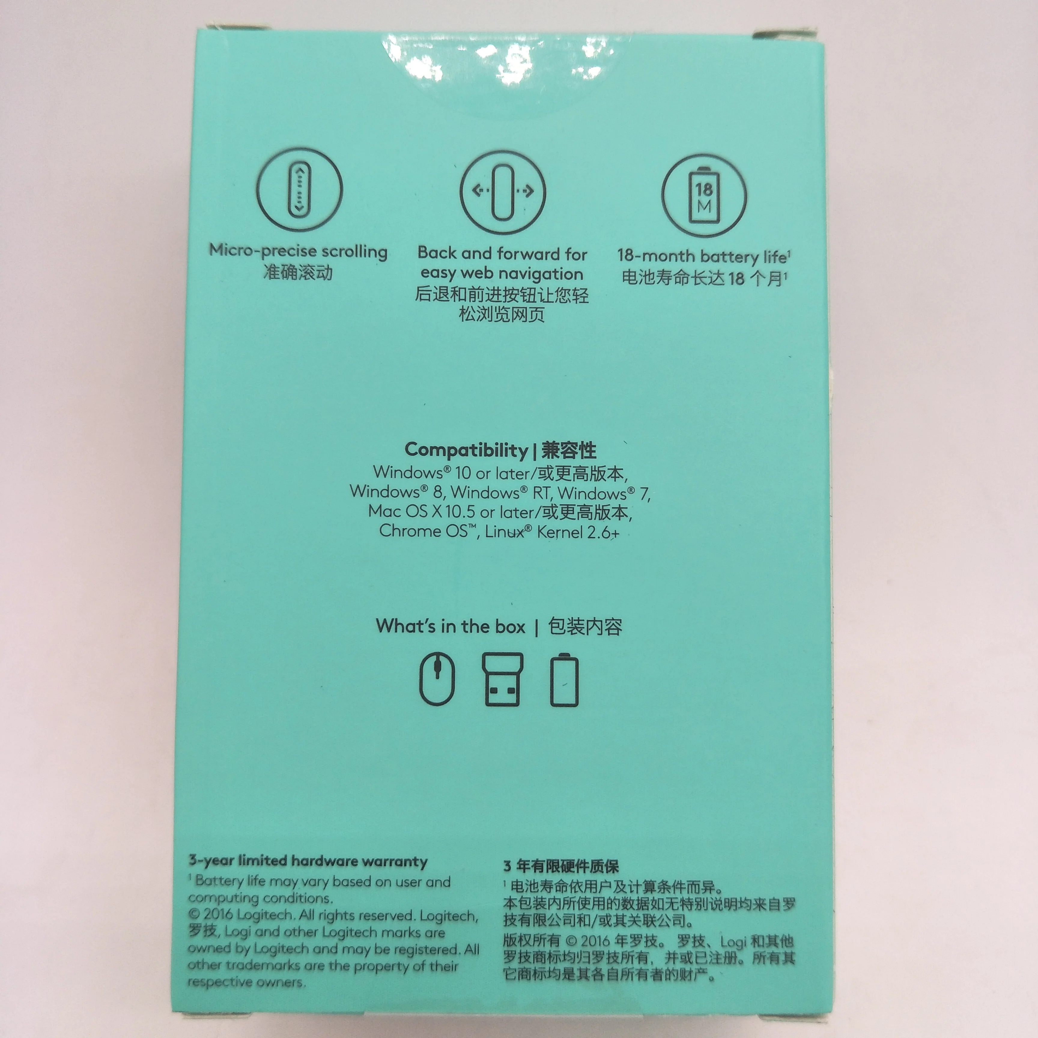 Оригинальная Черная оптическая беспроводная мышь Logitech M325 1000 точек/дюйм