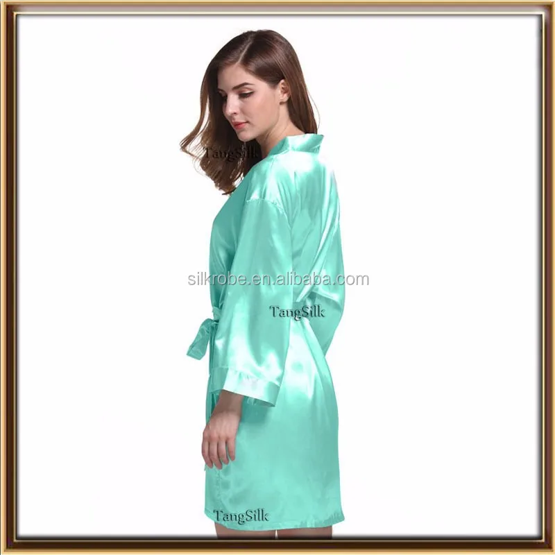 supply long sleeve spandex satin silk bathrobes