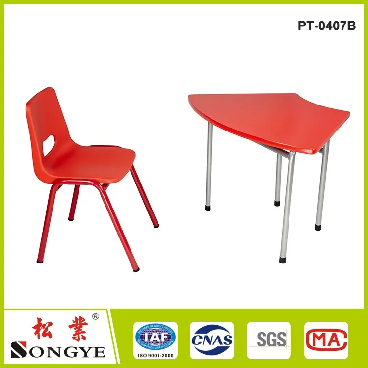 Classroom Desk Set Middle School Plastic Children Desk and Chair