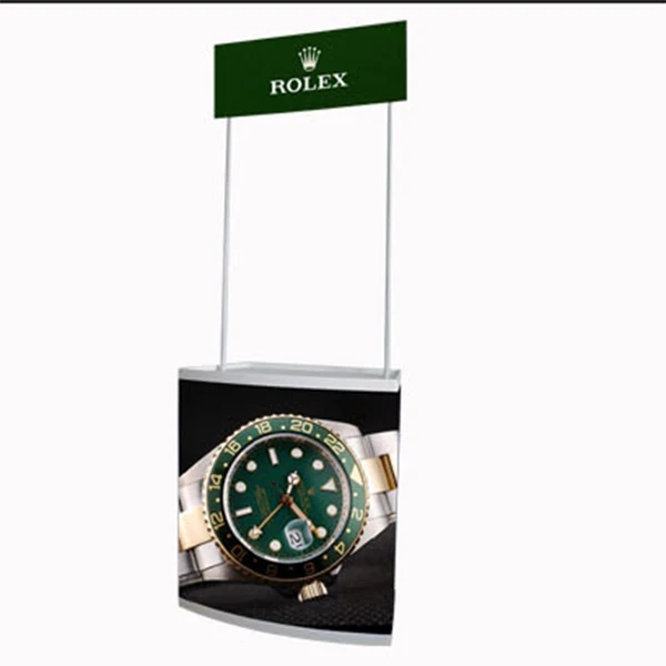 
Easy carrying supermarket foldable promotion table Custom PVC advertising promotional counter