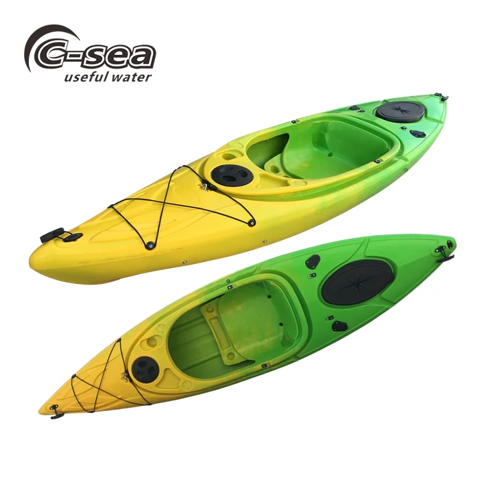 308cm HDPE single fishing canoe kayak for rental business