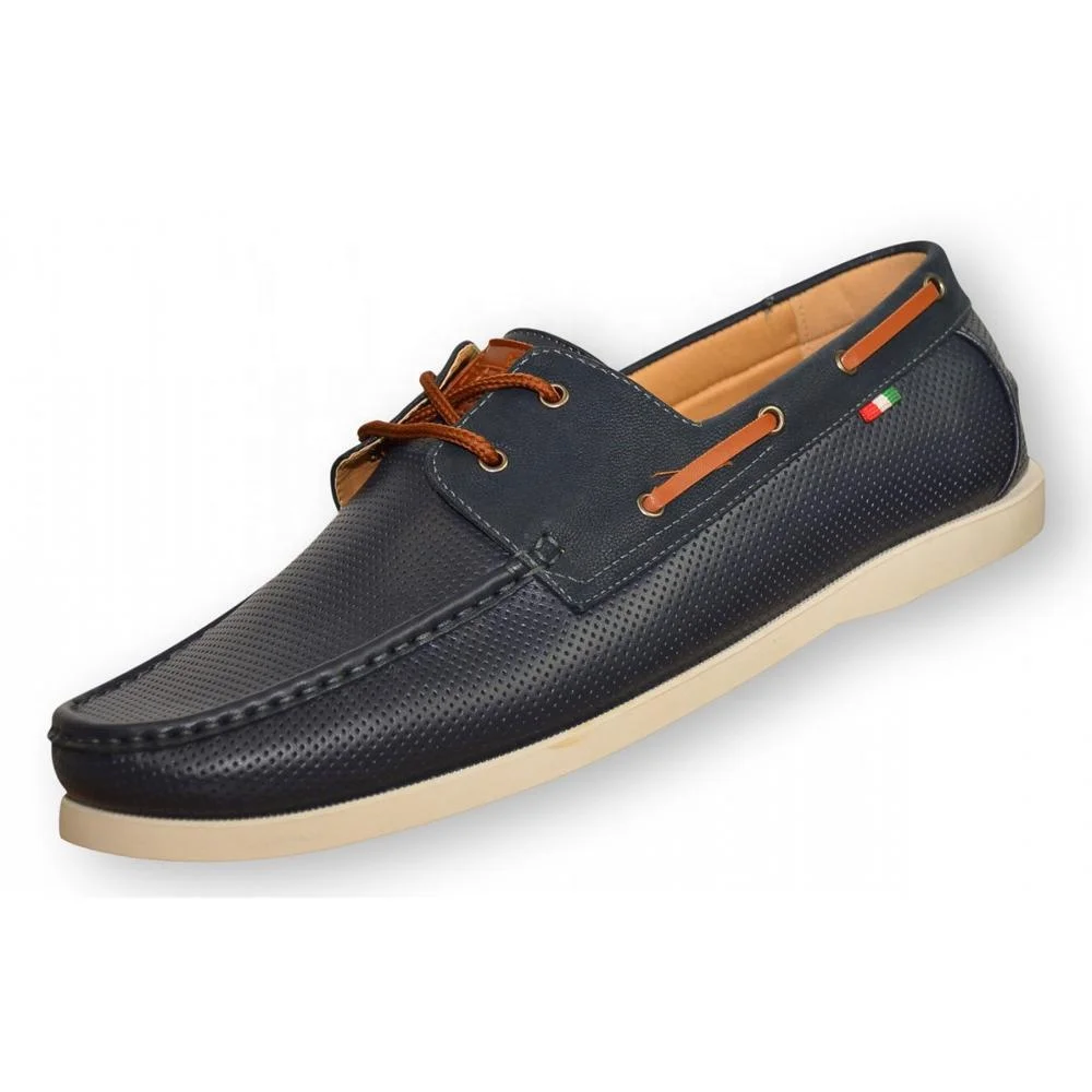 new fashion PU cemented boat shoes men casual footwear for men