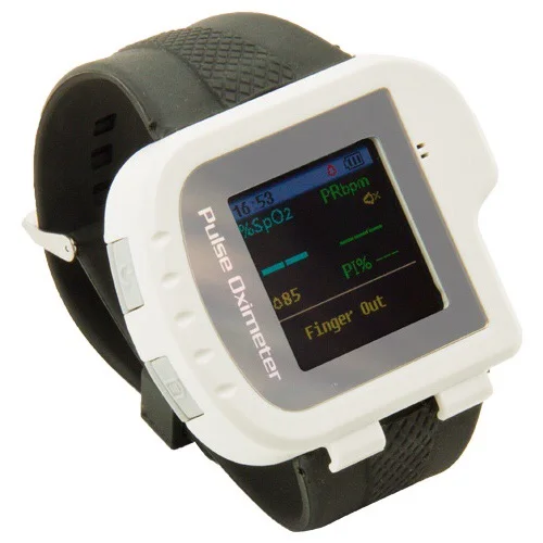 
CE approved handheld portable wrist pulse oximeter watch for adult and kids with USB port uploading to P (CMS 50I) 