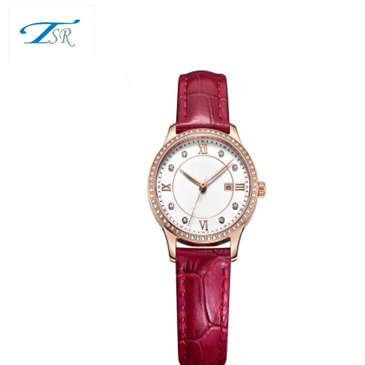 online shopping slim stone quartz watch 3atm waterproof watch