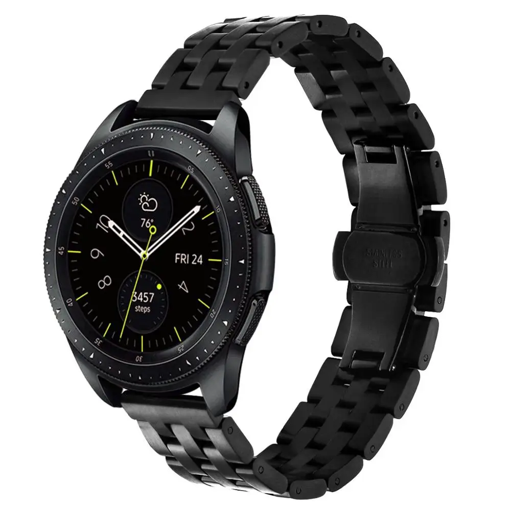 Adjustable 5 link metal band stainless steel watch banding strap bracelet for Samsung Galaxy Smart Watch Bands