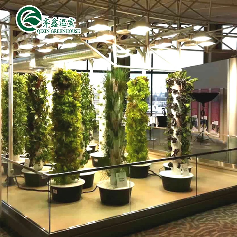 Hydroponics System Aeroponic Tower Garden For Film Greehouse