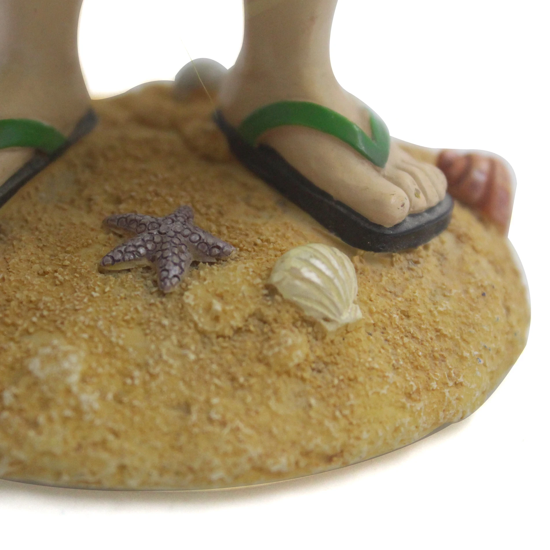 Resin custom music grass skirt man shake head gift beach male bobble head