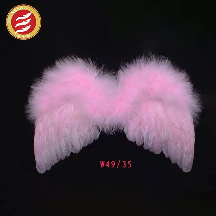 customized various colors small feather angel wings