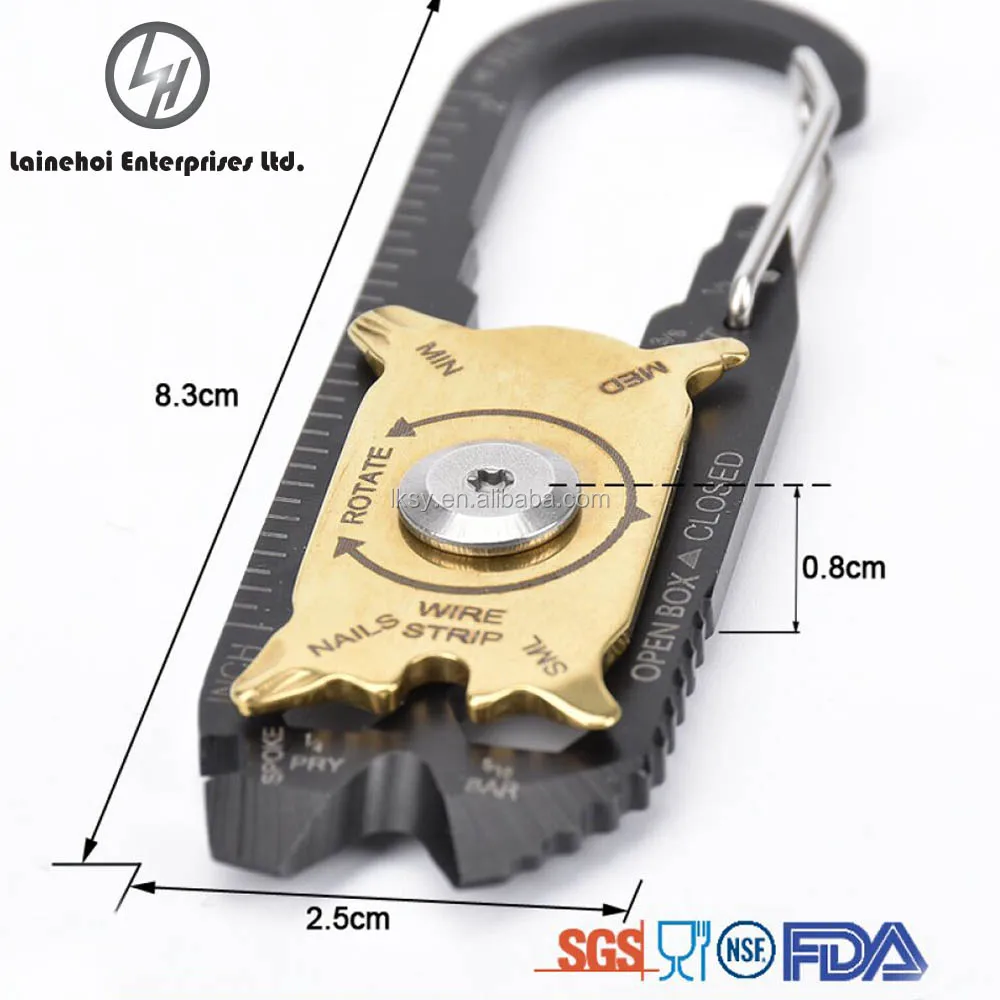 20 in 1 Stainless Steel Mini Carabiner