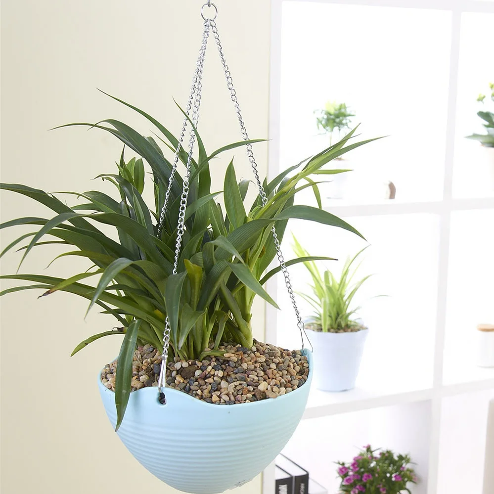 Hanging Flower Planter Pots with Chain for Indoor Outdoor Home Decoration
