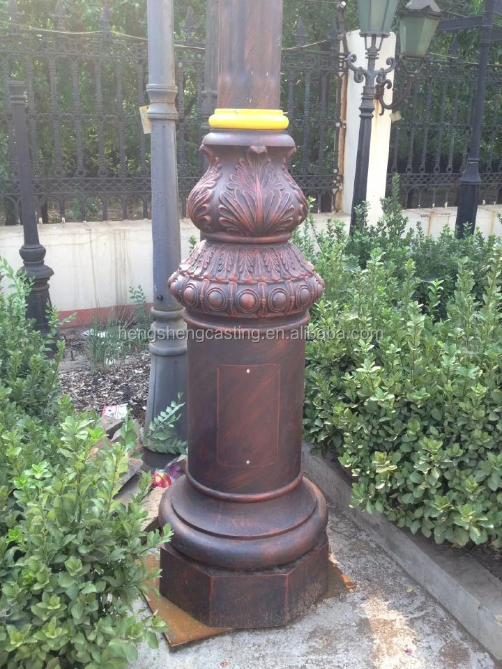 antique decorative cast iron Saudia Arabian H7.8M street lighting pole